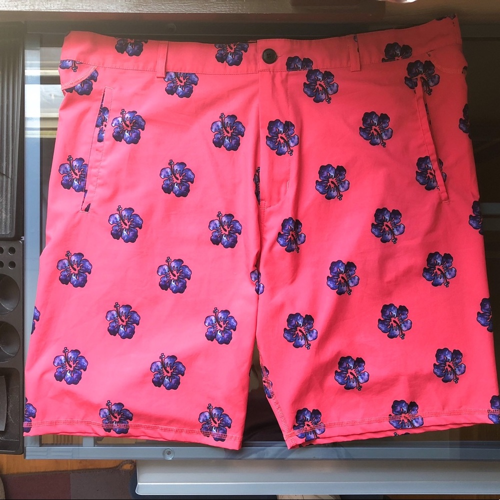 Men's Hawaiian Boardwalk Cargo Shorts Swim Trunks